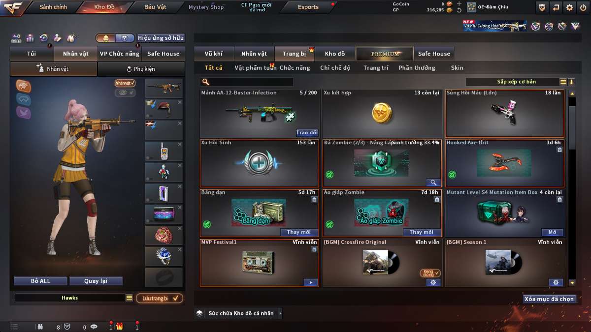 shop acc cf uy tin gia re